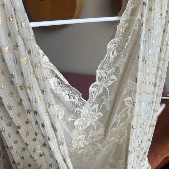 Free People | Metallic Star and Lace Top - Picture 5 of 5